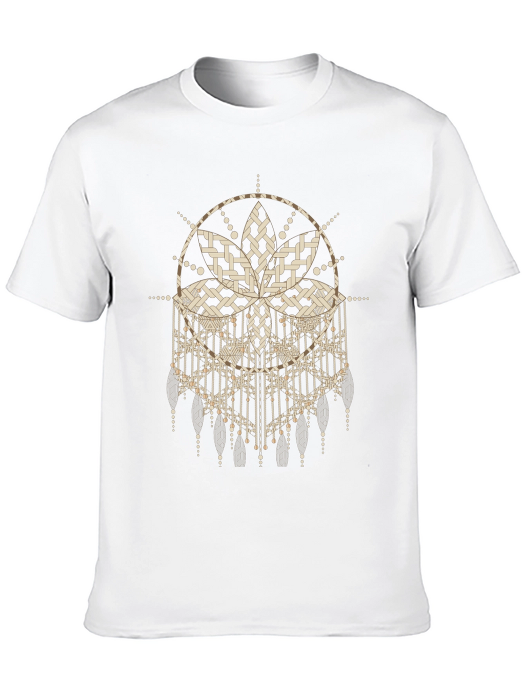 Abstract Dreamcatcher Graphic Black Tee