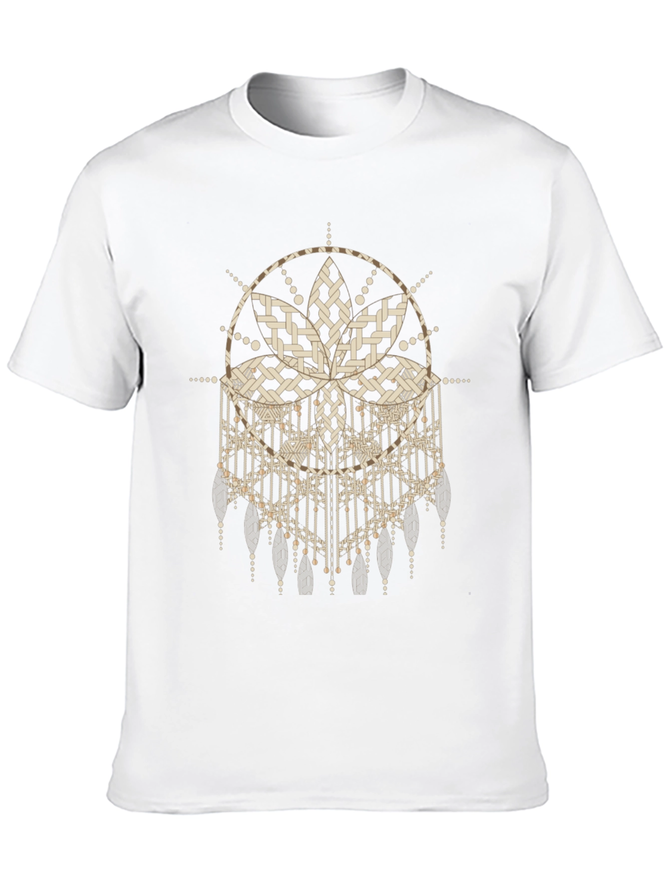 Abstract Dreamcatcher Graphic Black Tee