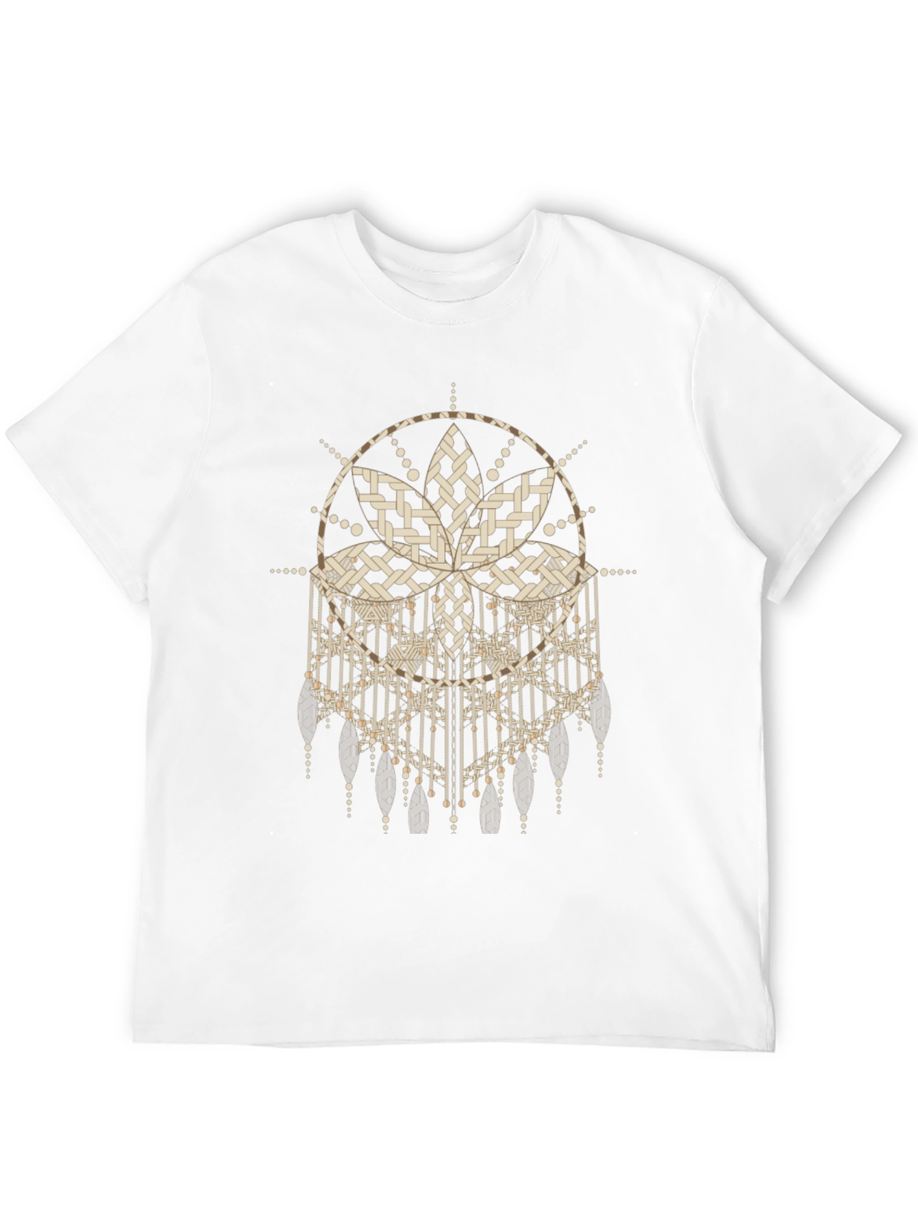 Abstract Dreamcatcher Graphic Black Tee