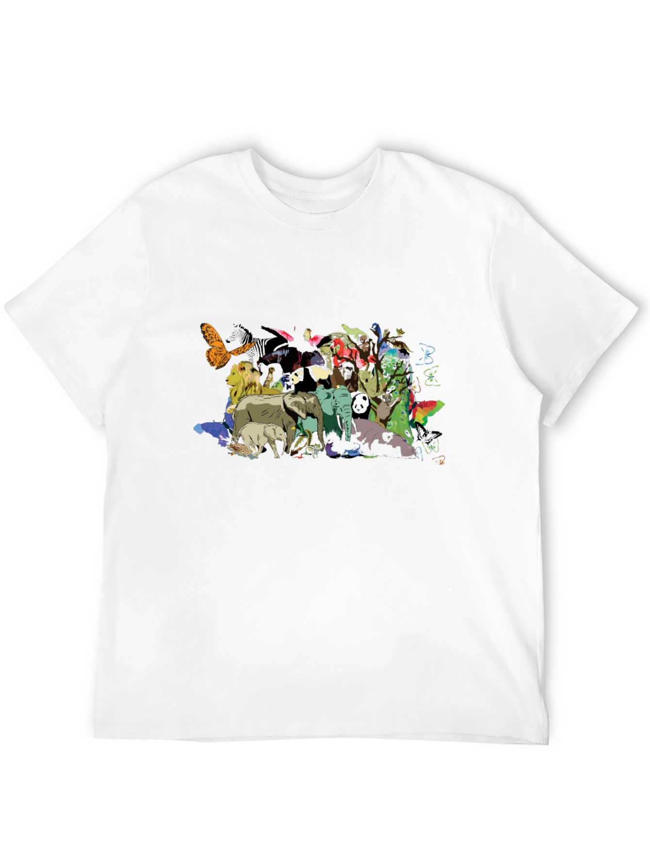 Animal Kingdom Graphic Black T-Shirt