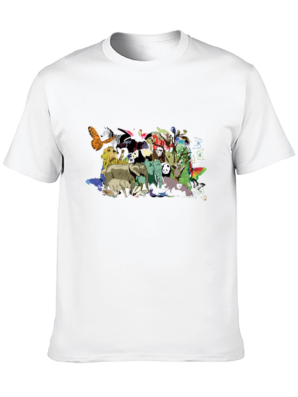 Animal Kingdom Graphic Black T-Shirt