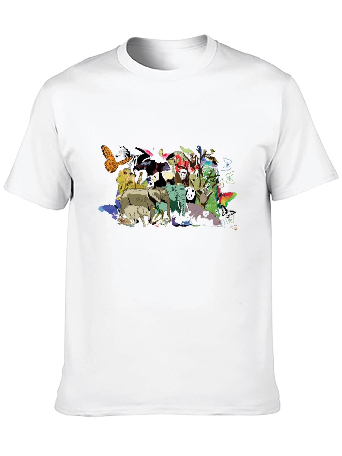 Animal Kingdom Graphic Black T-Shirt