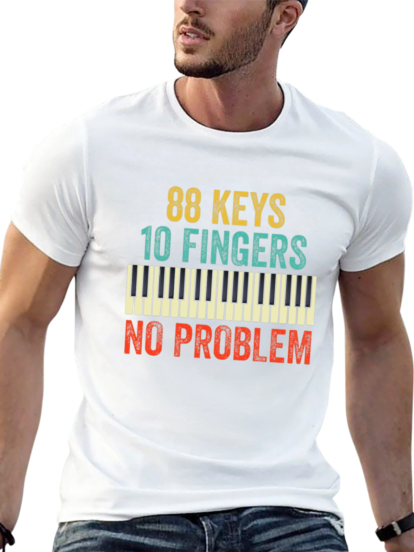 88 Keys 10 Fingers No Problem T-Shirt