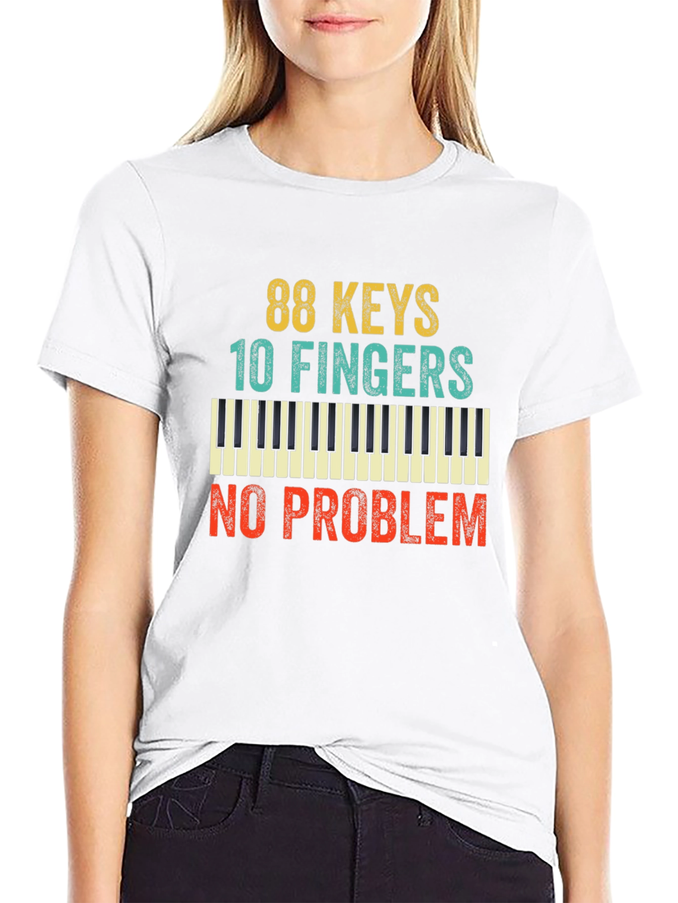 88 Keys 10 Fingers No Problem T-Shirt