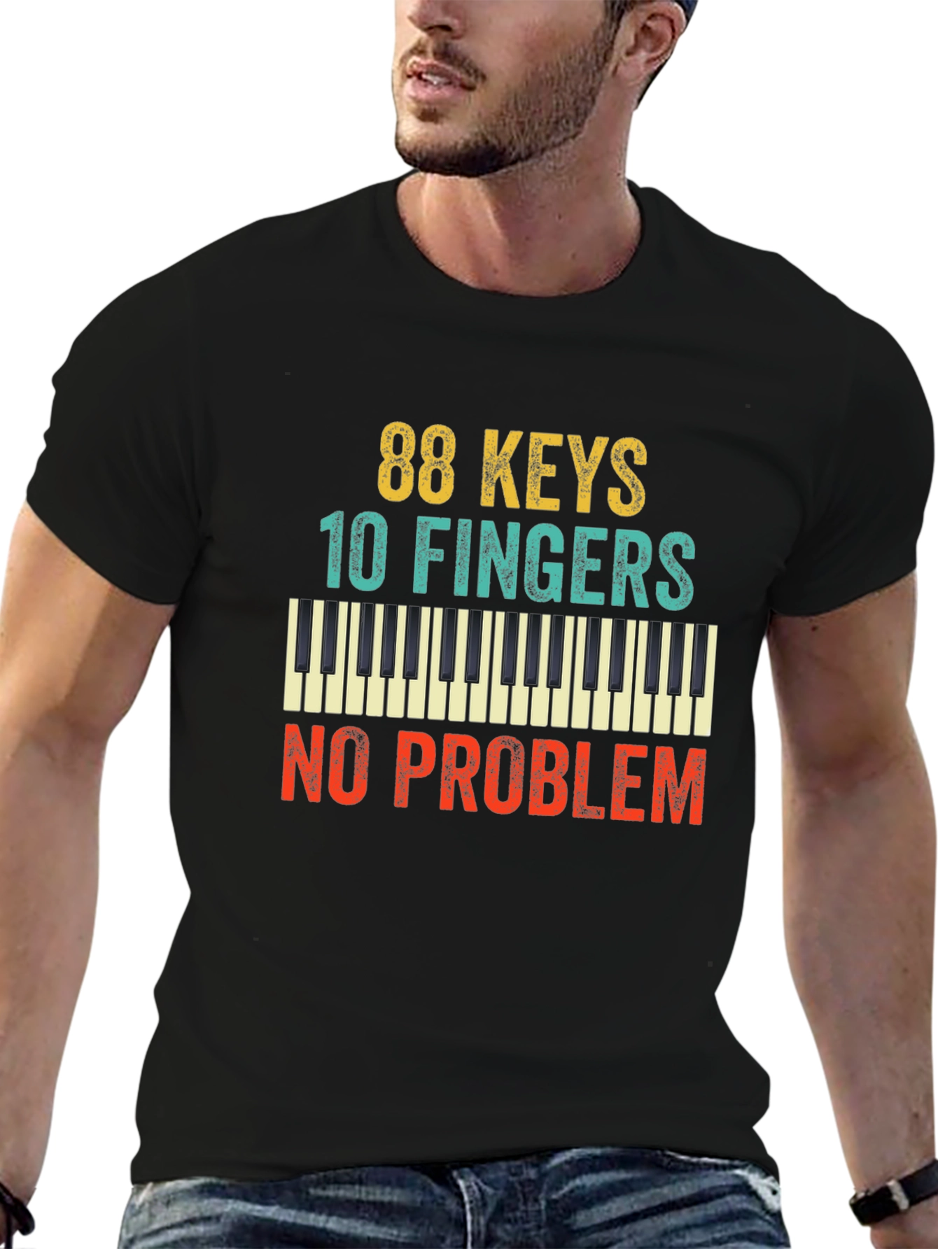 88 Keys 10 Fingers No Problem T-Shirt