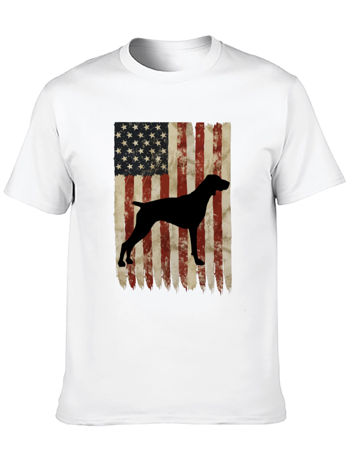 American Flag German Shorthaired Pointer T-Shirt