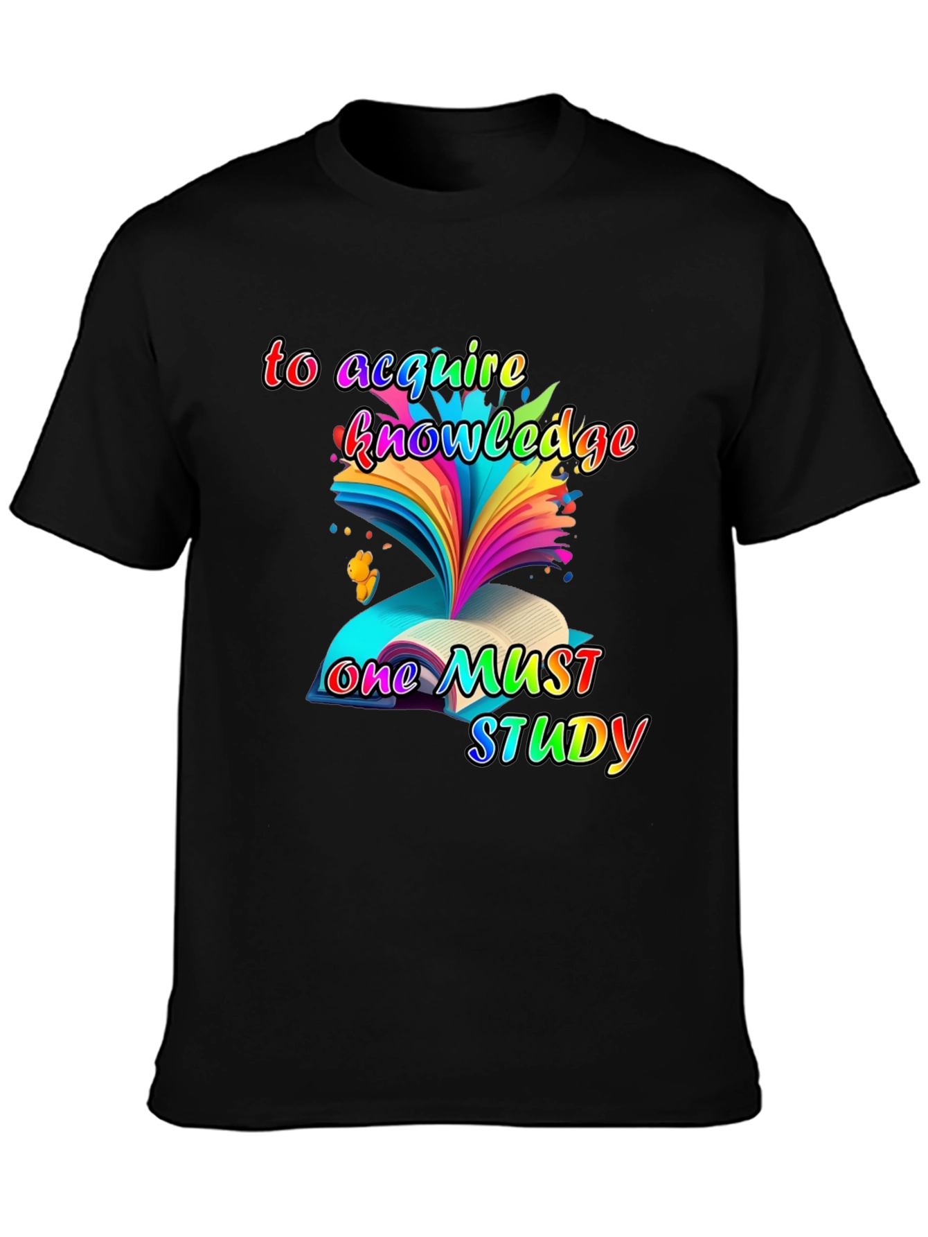 Acquire Knowledge Black T-Shirt