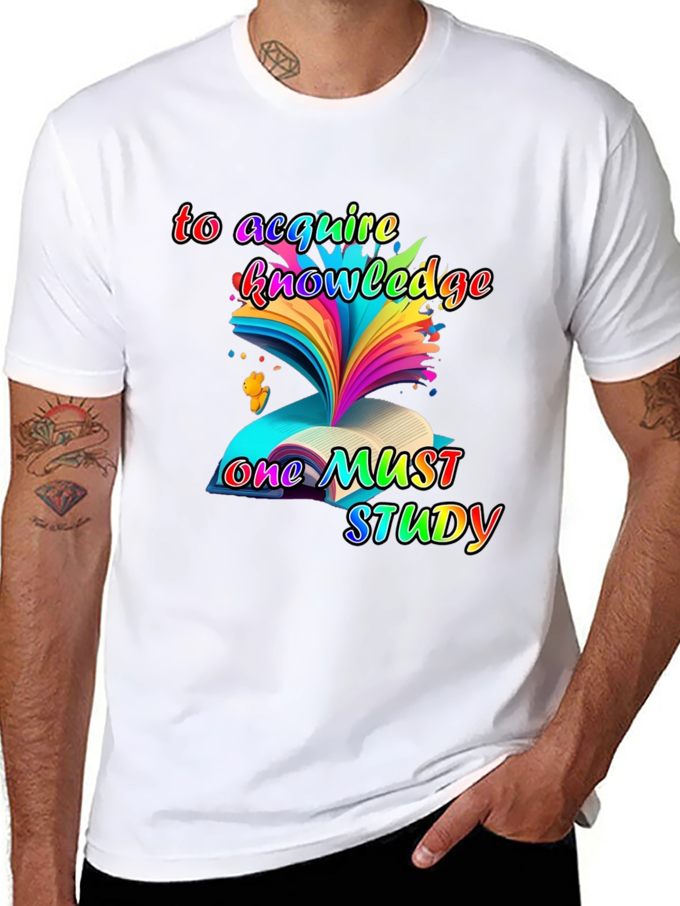 Acquire Knowledge Black T-Shirt