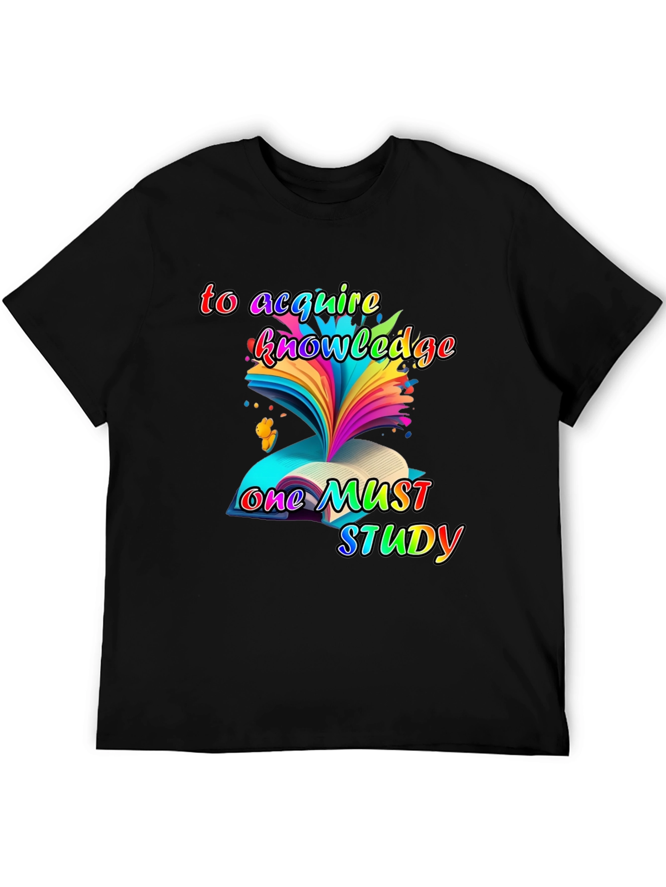 Acquire Knowledge Black T-Shirt