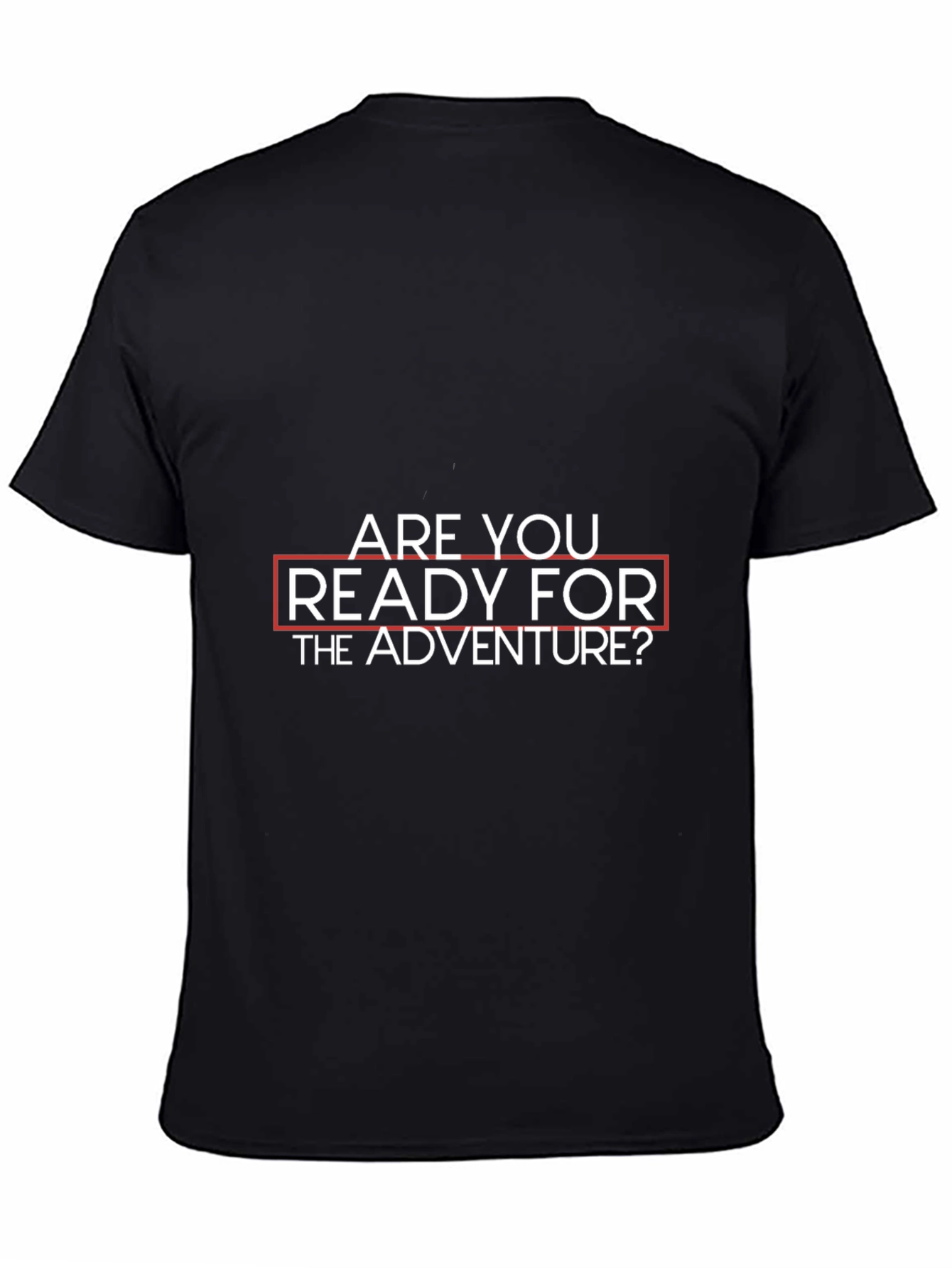 Adventure Ready Graphic Tee - Black Cotton T-Shirt