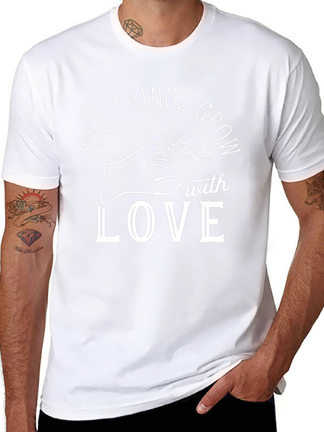 All Things Grow With Love Graphic T-Shirt
