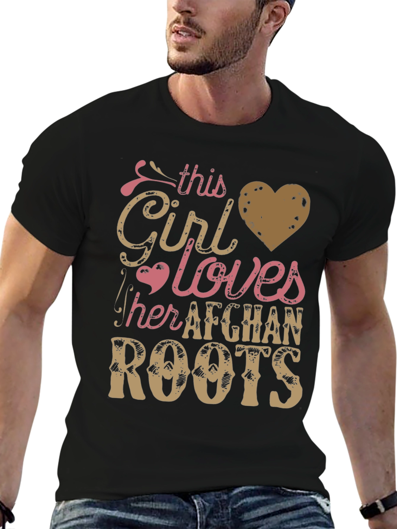 Afghan Roots T-Shirt - This Girl Loves Afghanistan Tee