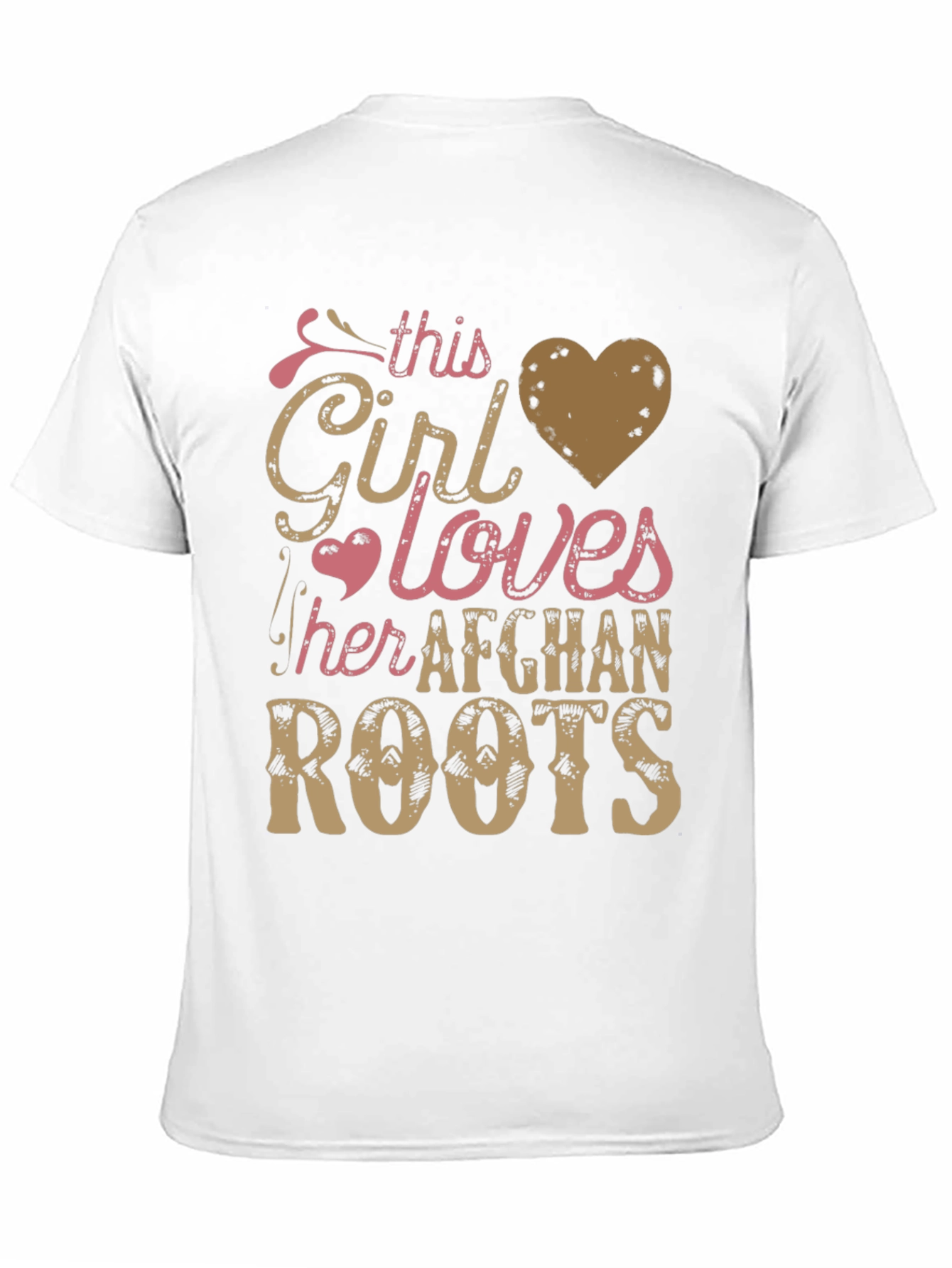Afghan Roots T-Shirt - This Girl Loves Afghanistan Tee
