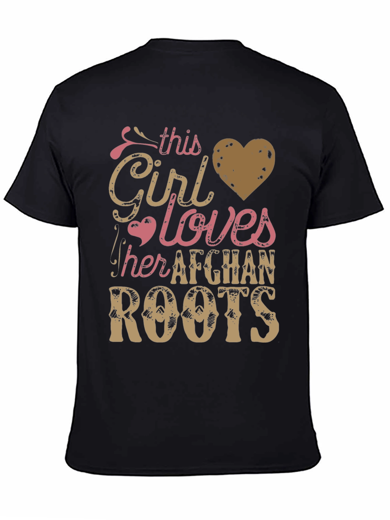 Afghan Roots T-Shirt - This Girl Loves Afghanistan Tee