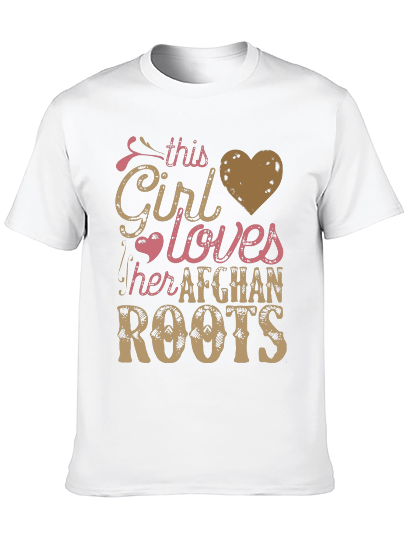 Afghan Roots T-Shirt - This Girl Loves Afghanistan Tee