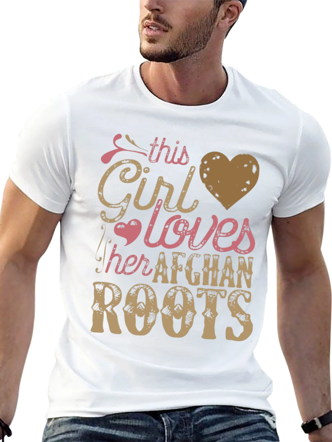 Afghan Roots T-Shirt - This Girl Loves Afghanistan Tee