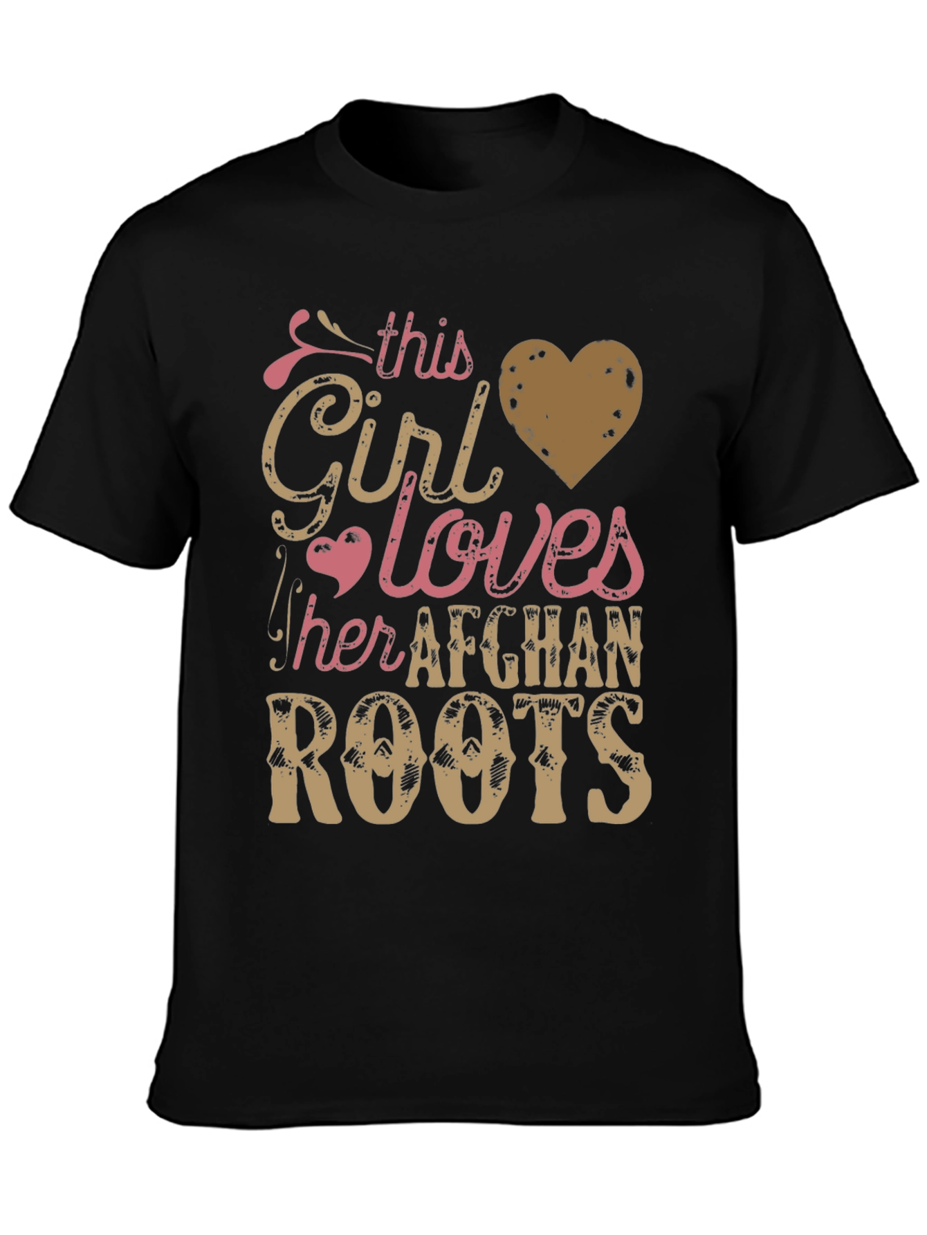 Afghan Roots T-Shirt - This Girl Loves Afghanistan Tee