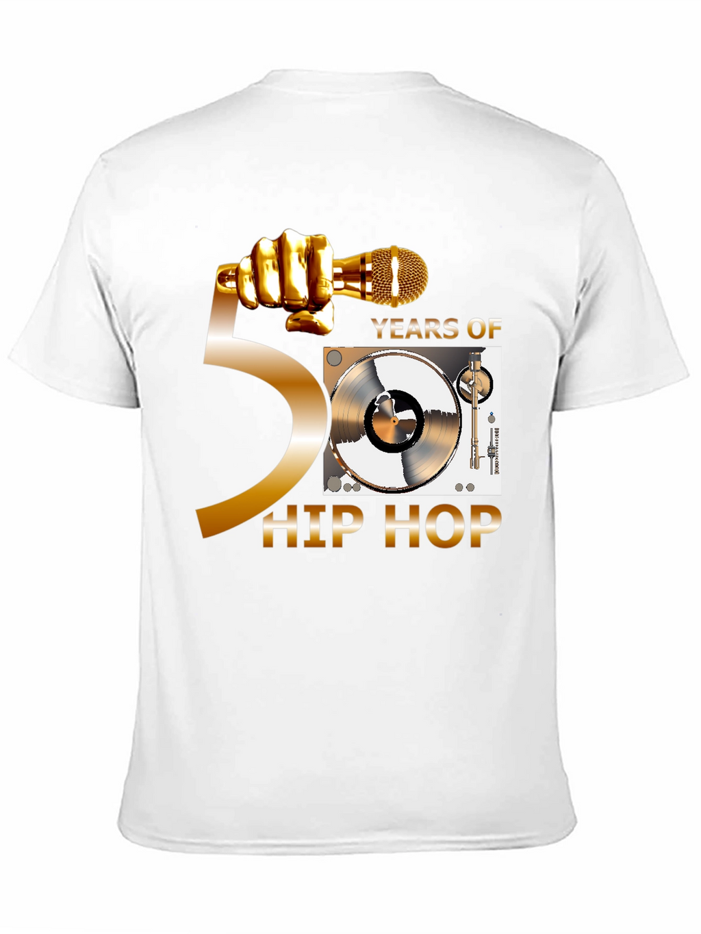 50 Years of Hip Hop Black T-Shirt