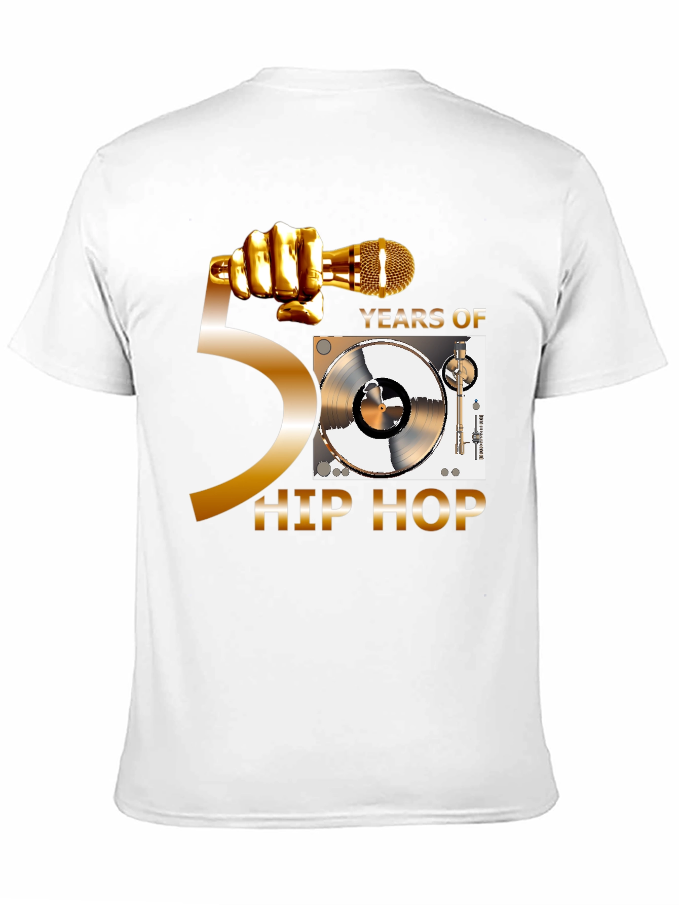 50 Years of Hip Hop Black T-Shirt