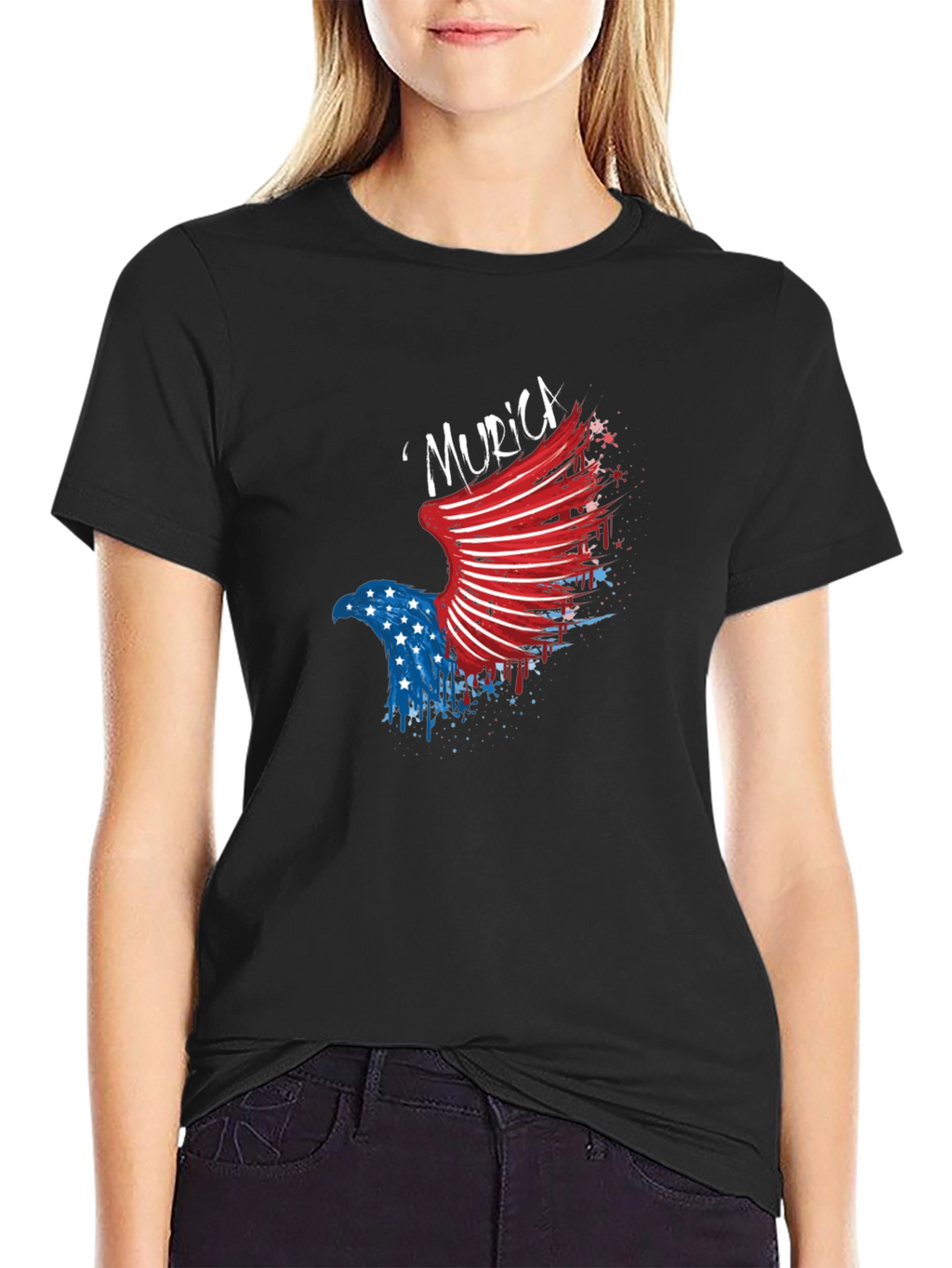 American Eagle T-Shirt Murica Patriotic Design