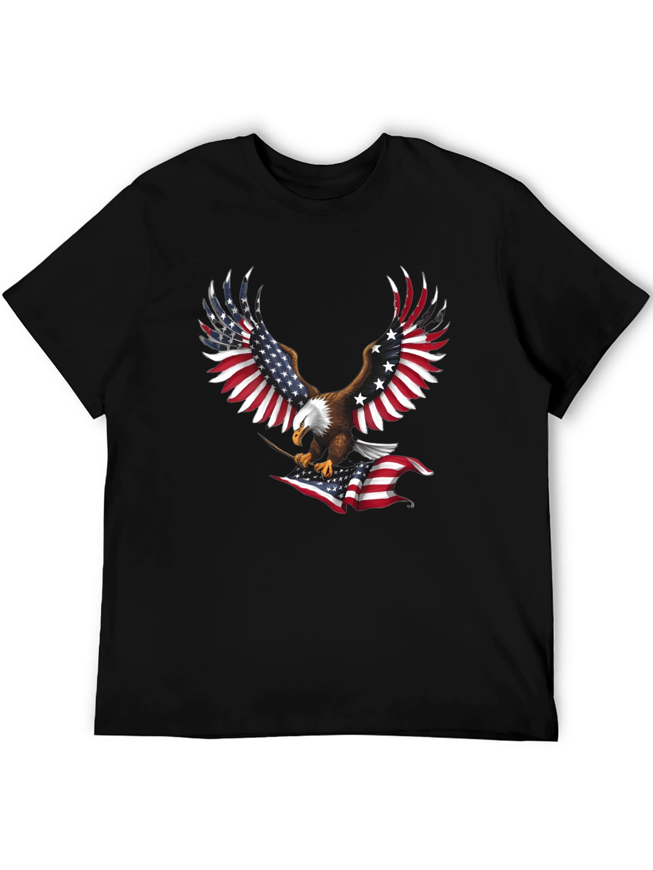 American Eagle USA Flag Patriotic T-Shirt