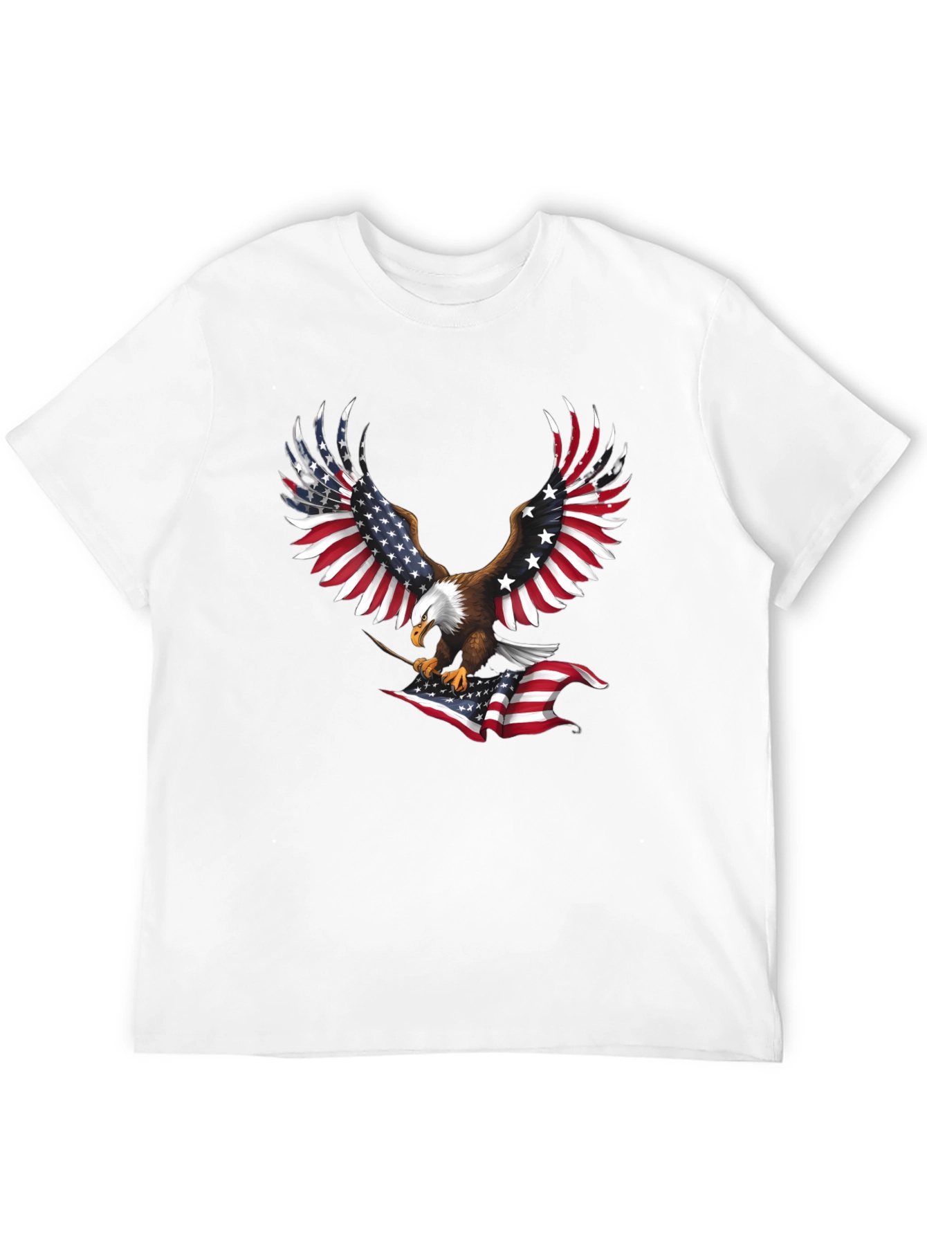 American Eagle USA Flag Patriotic T-Shirt