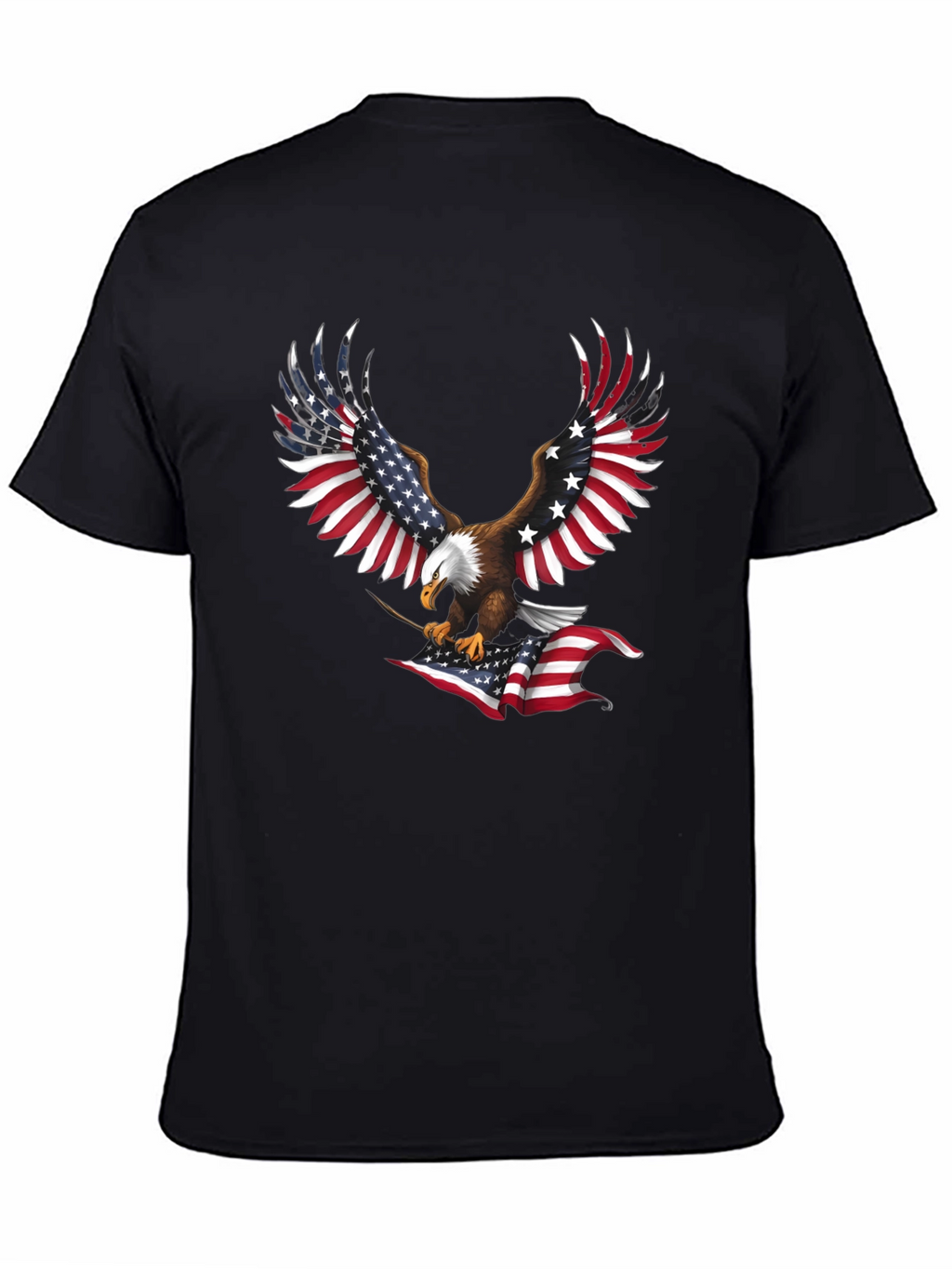 American Eagle USA Flag Patriotic T-Shirt