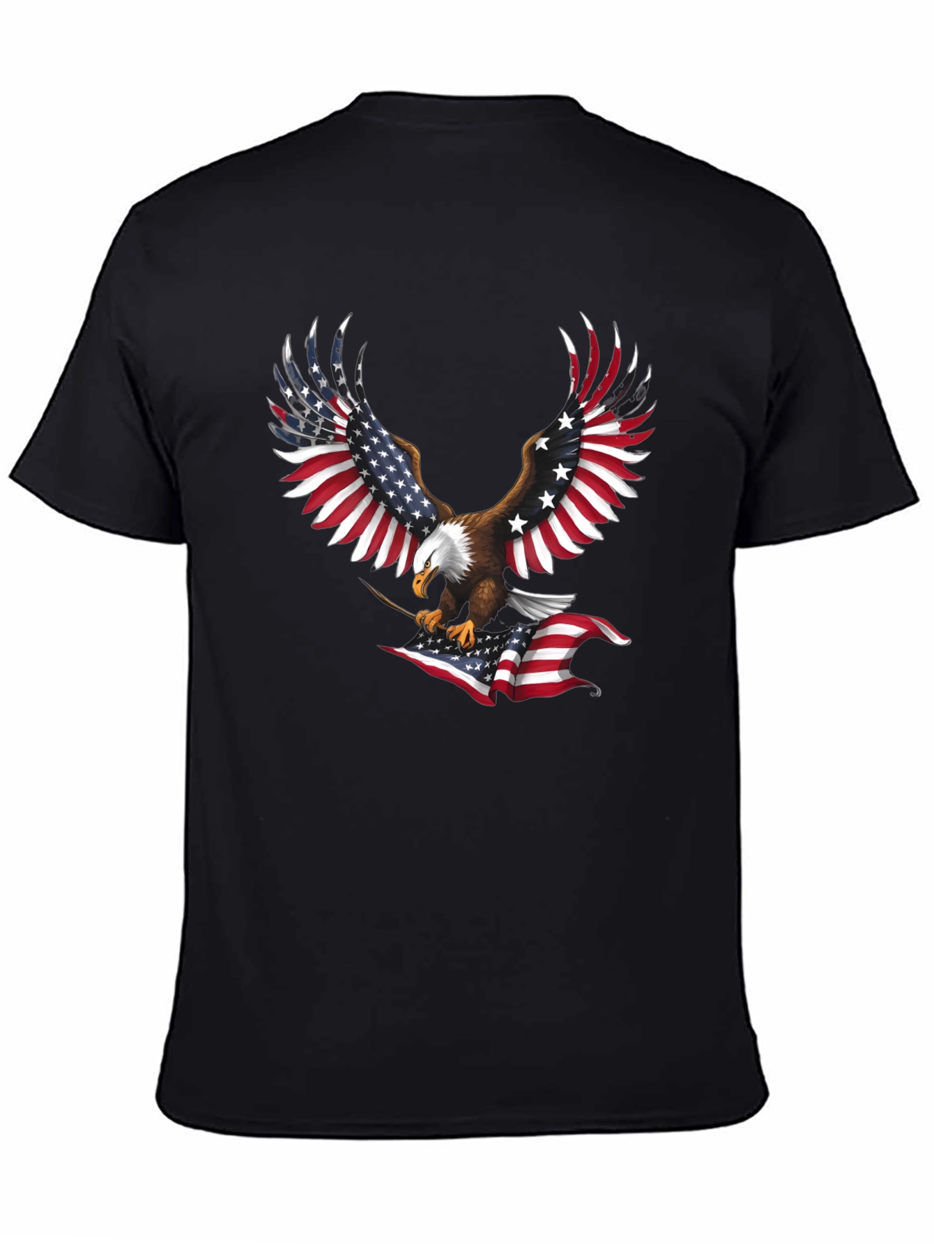 American Eagle USA Flag Patriotic T-Shirt