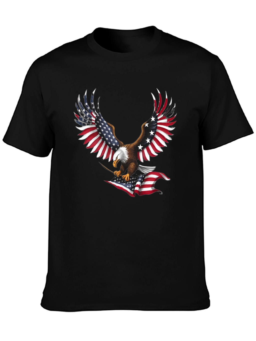 American Eagle USA Flag Patriotic T-Shirt