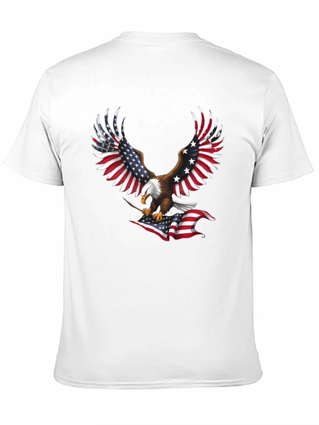American Eagle USA Flag Patriotic T-Shirt