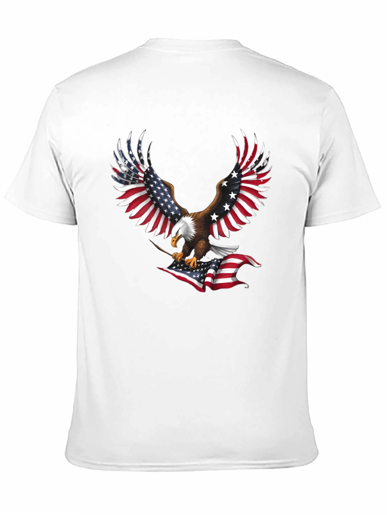 American Eagle USA Flag Patriotic T-Shirt
