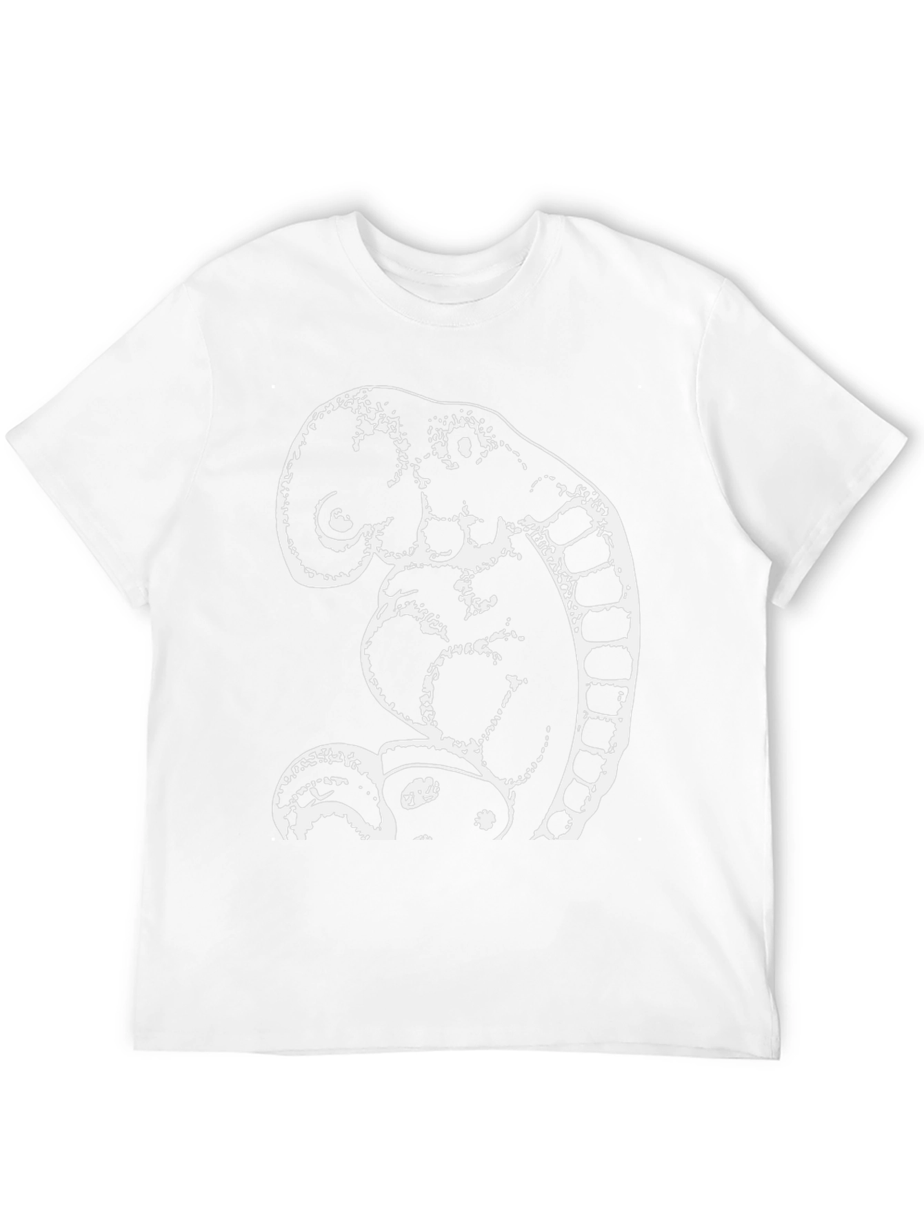 Abstract Elephant Graphic Tee - Black Cotton Shirt