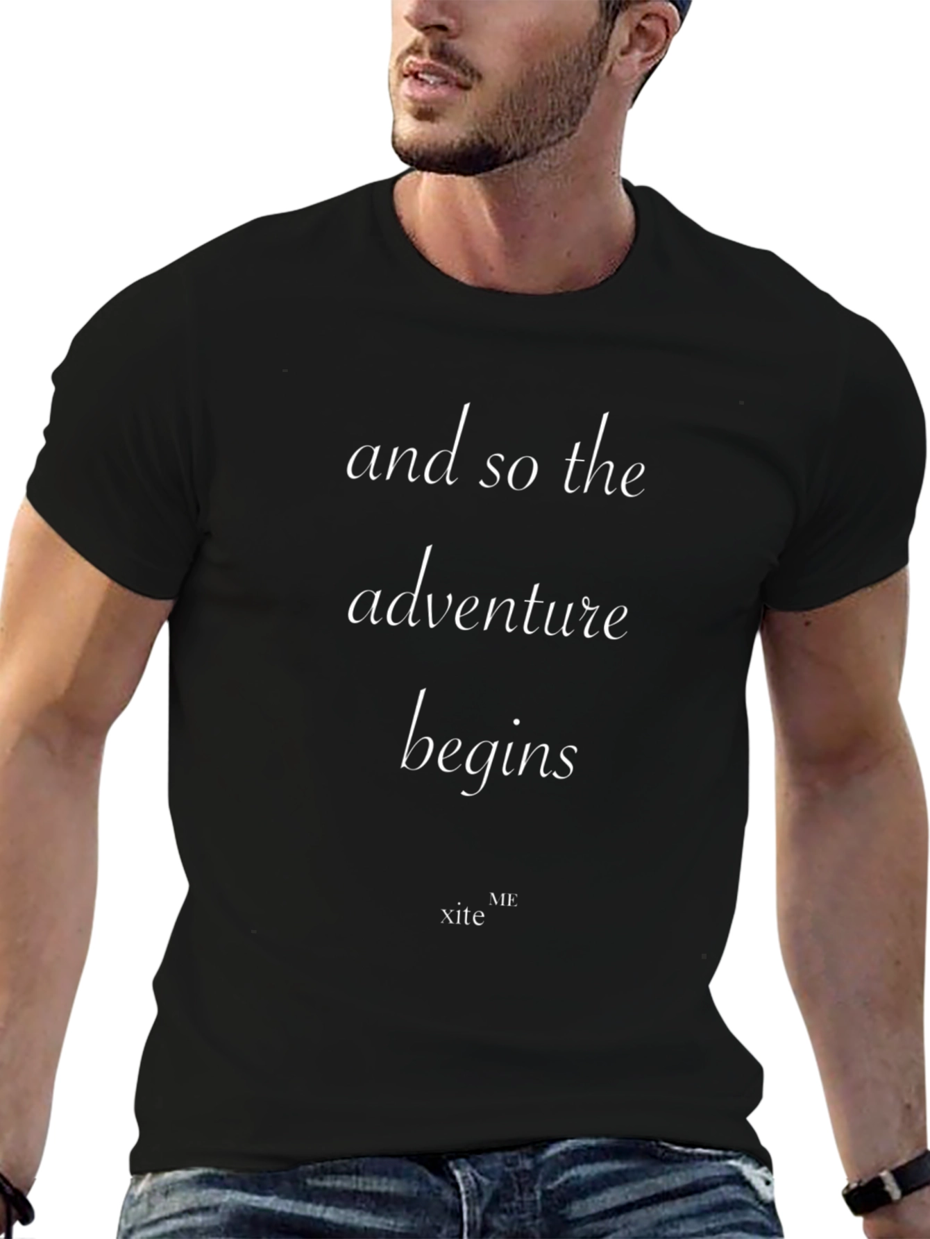 Adventure Begins T-Shirt - Motivational Graphic Tee