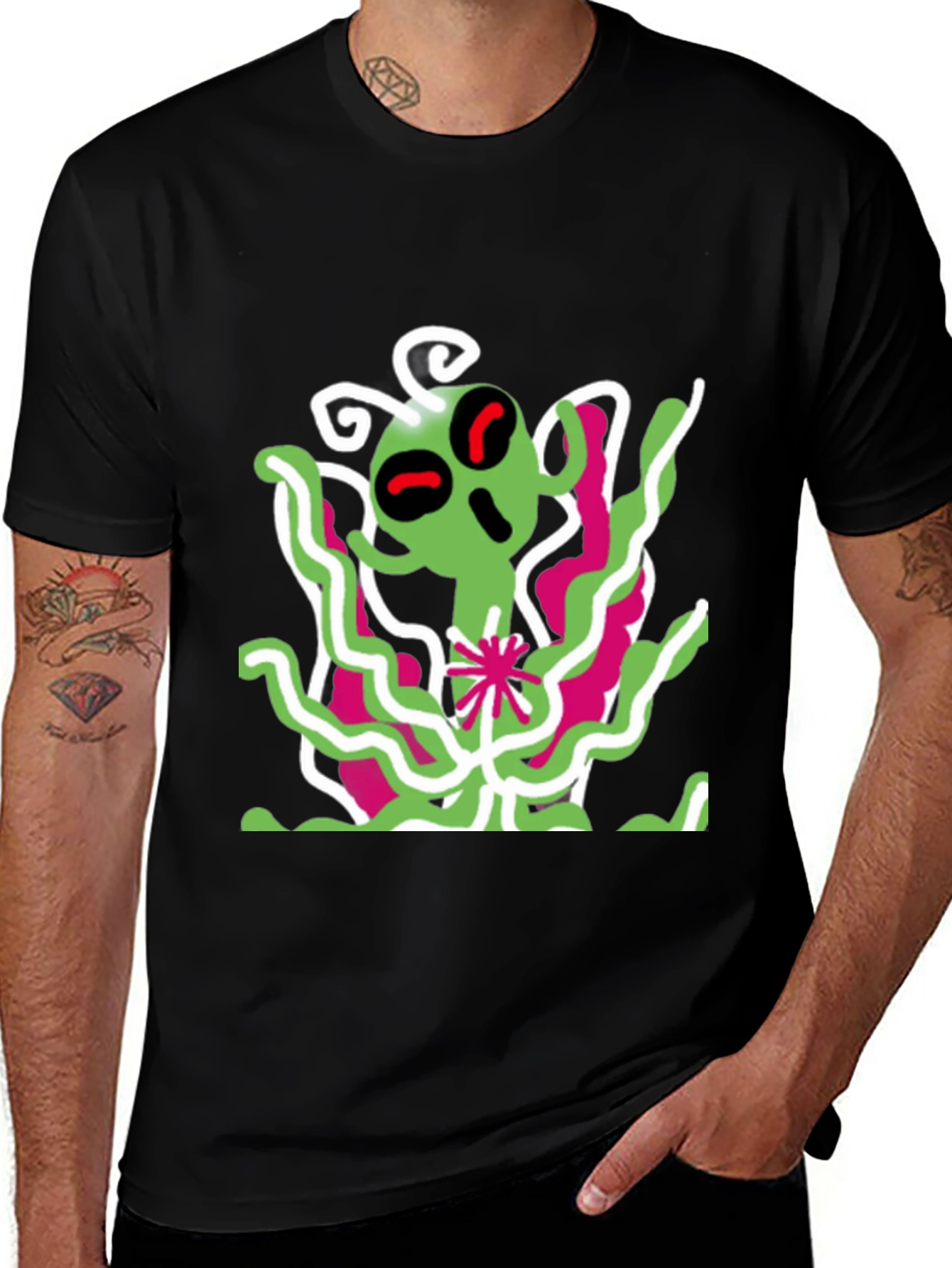 Alien Graphic Print T-Shirt