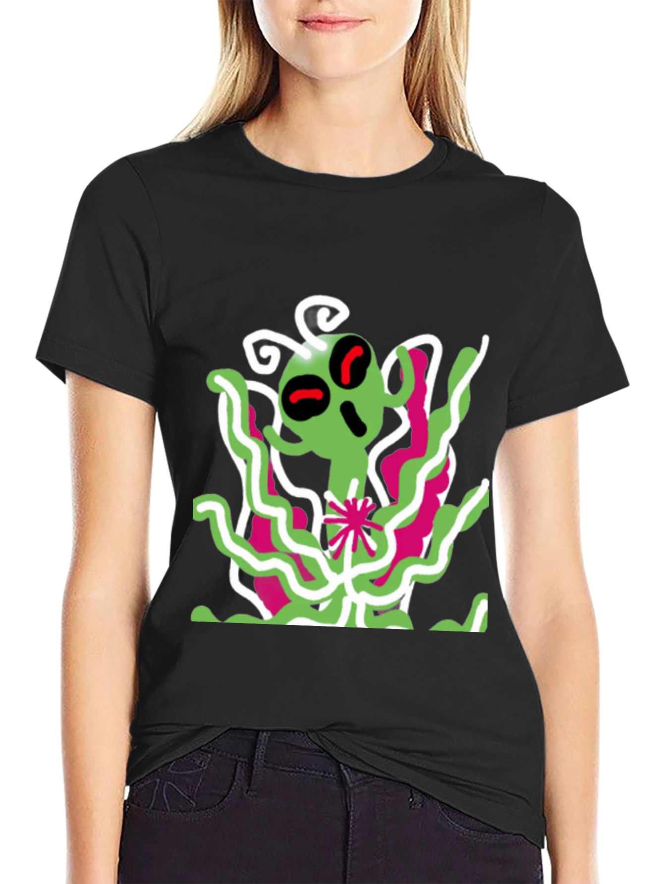 Alien Graphic Print T-Shirt