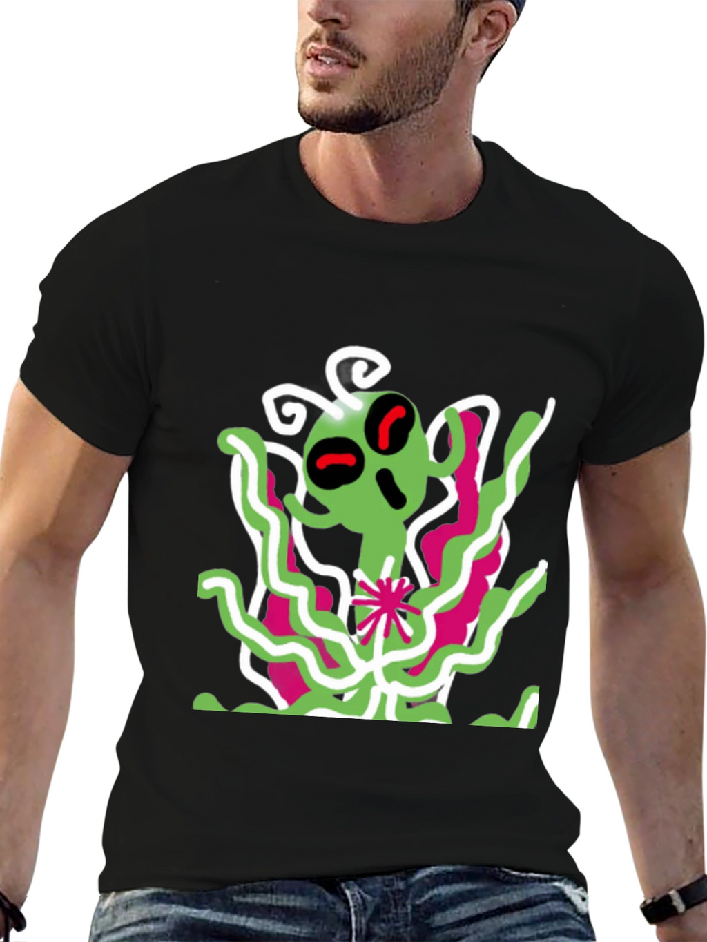 Alien Graphic Print T-Shirt