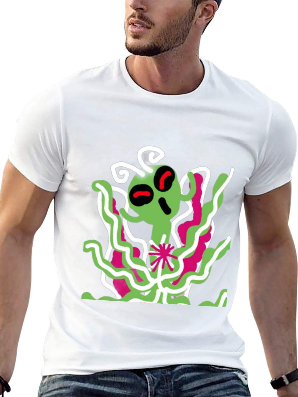 Alien Graphic Print T-Shirt