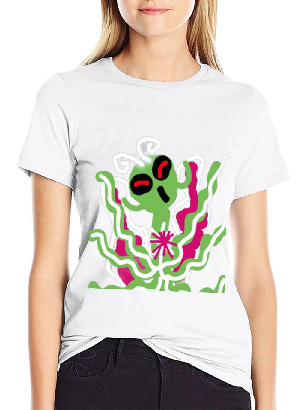 Alien Graphic Print T-Shirt