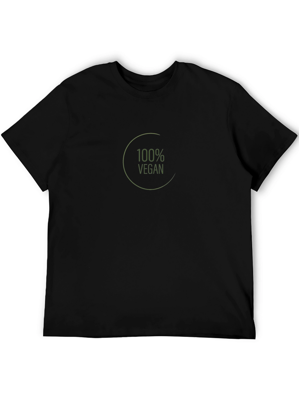 100% Vegan Black T-Shirt