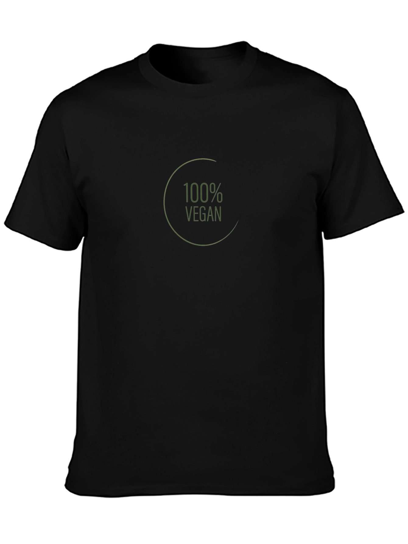 100% Vegan Black T-Shirt