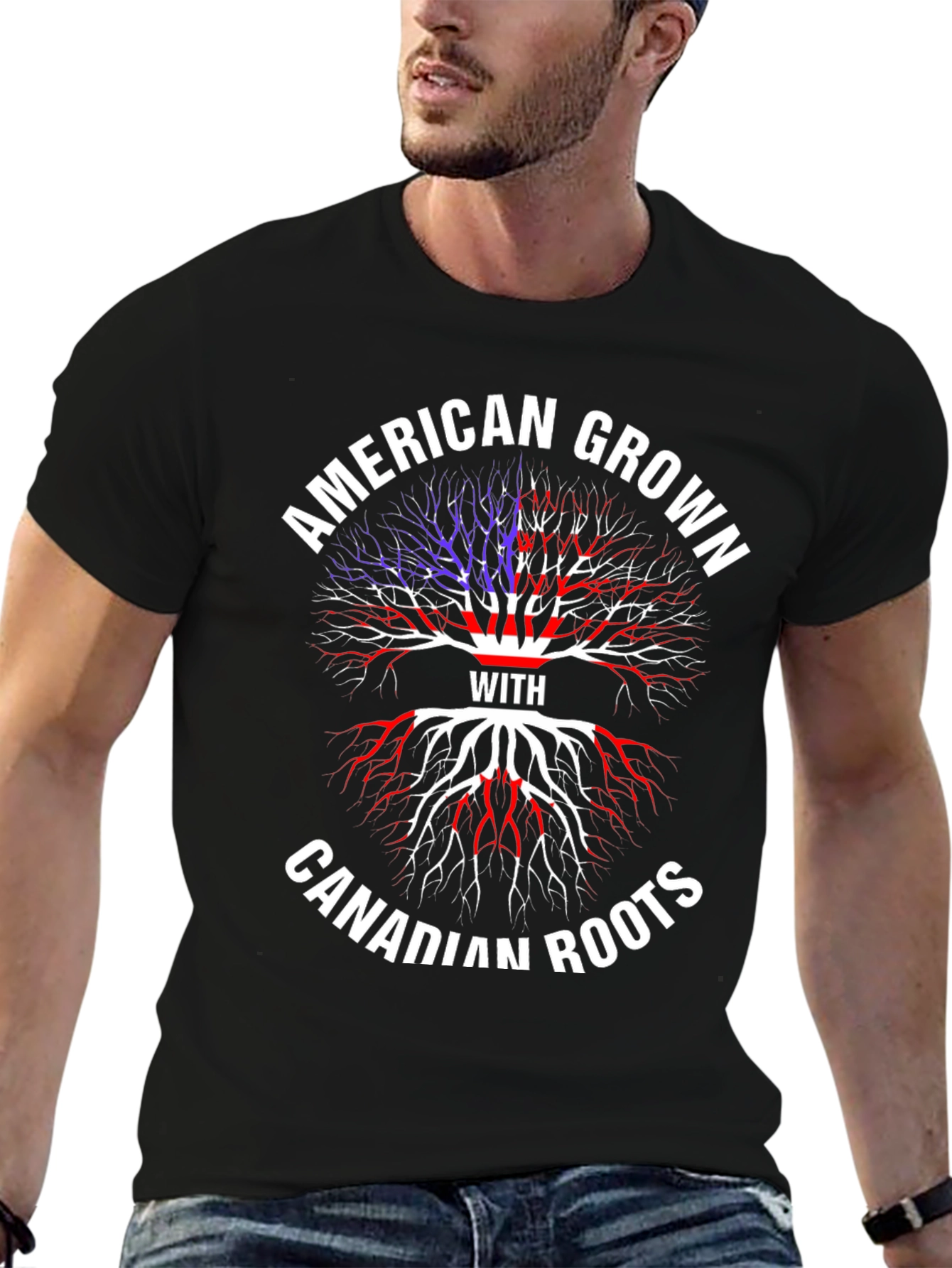 American Grown With Canadian Roots T-Shirt