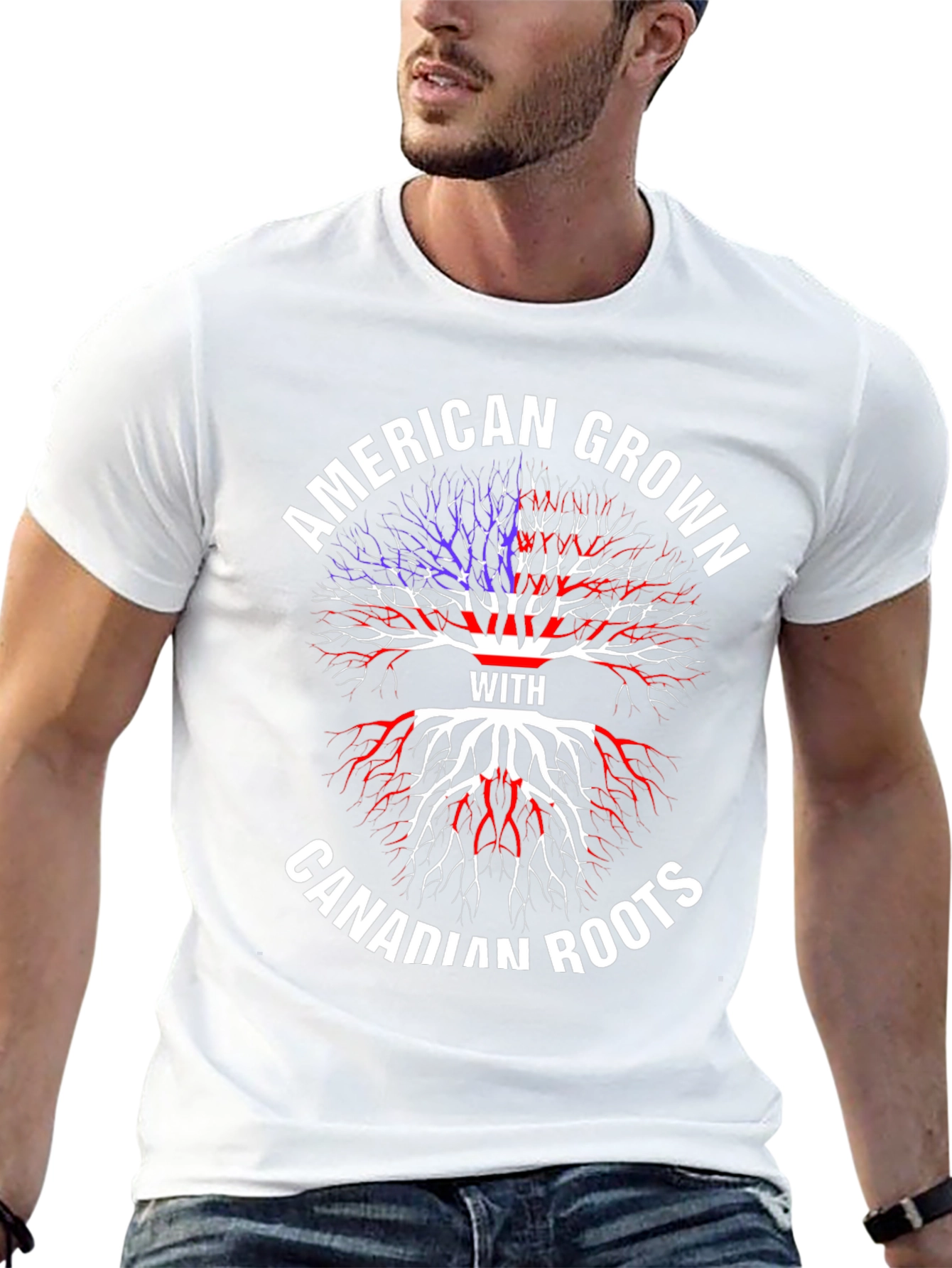 American Grown With Canadian Roots T-Shirt