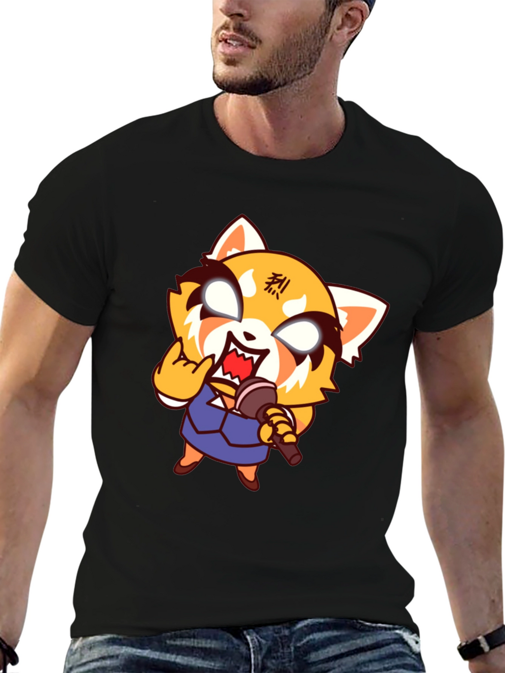 Aggretsuko Heavy Metal T-Shirt - Black