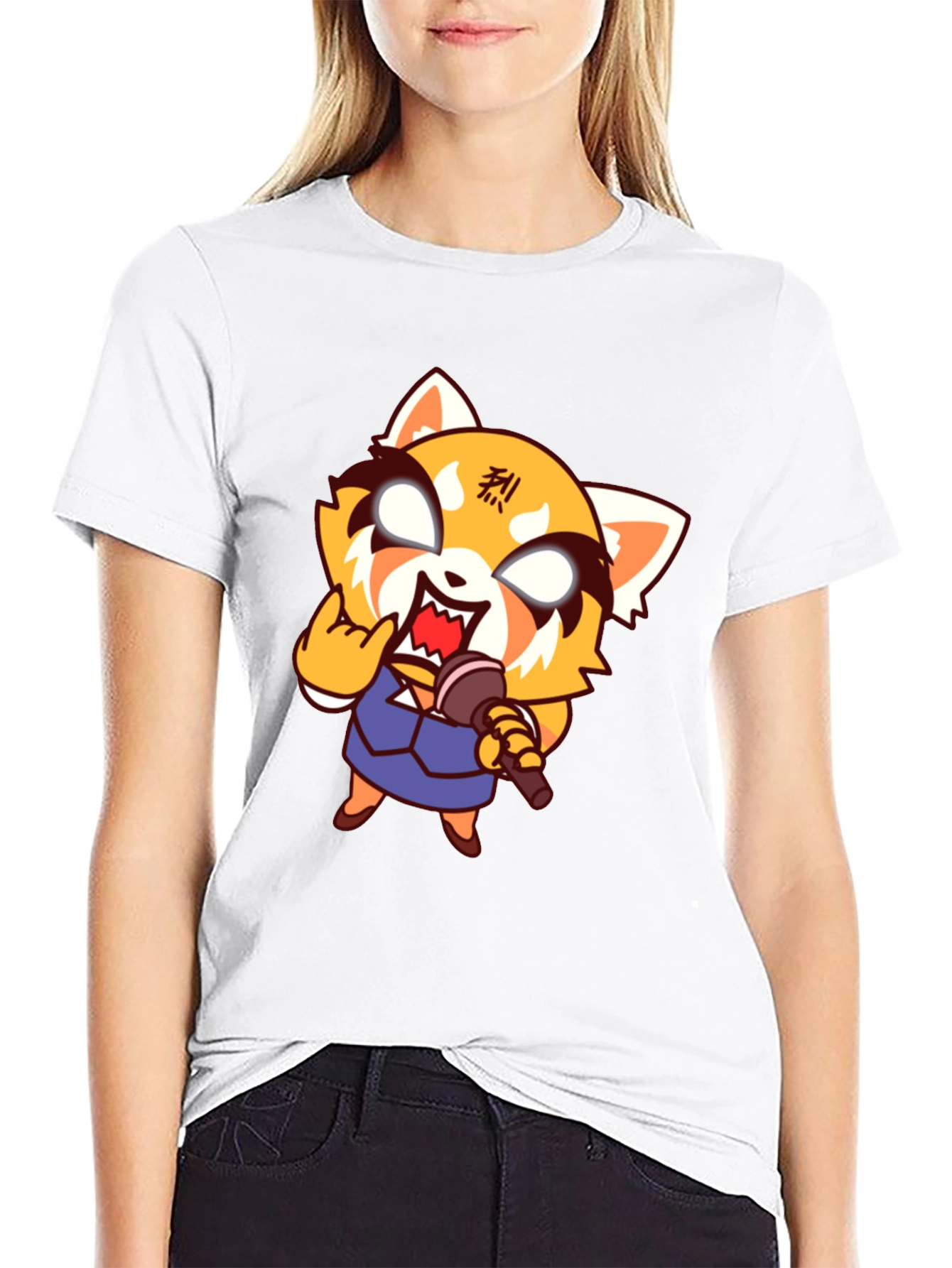 Aggretsuko Heavy Metal T-Shirt - Black