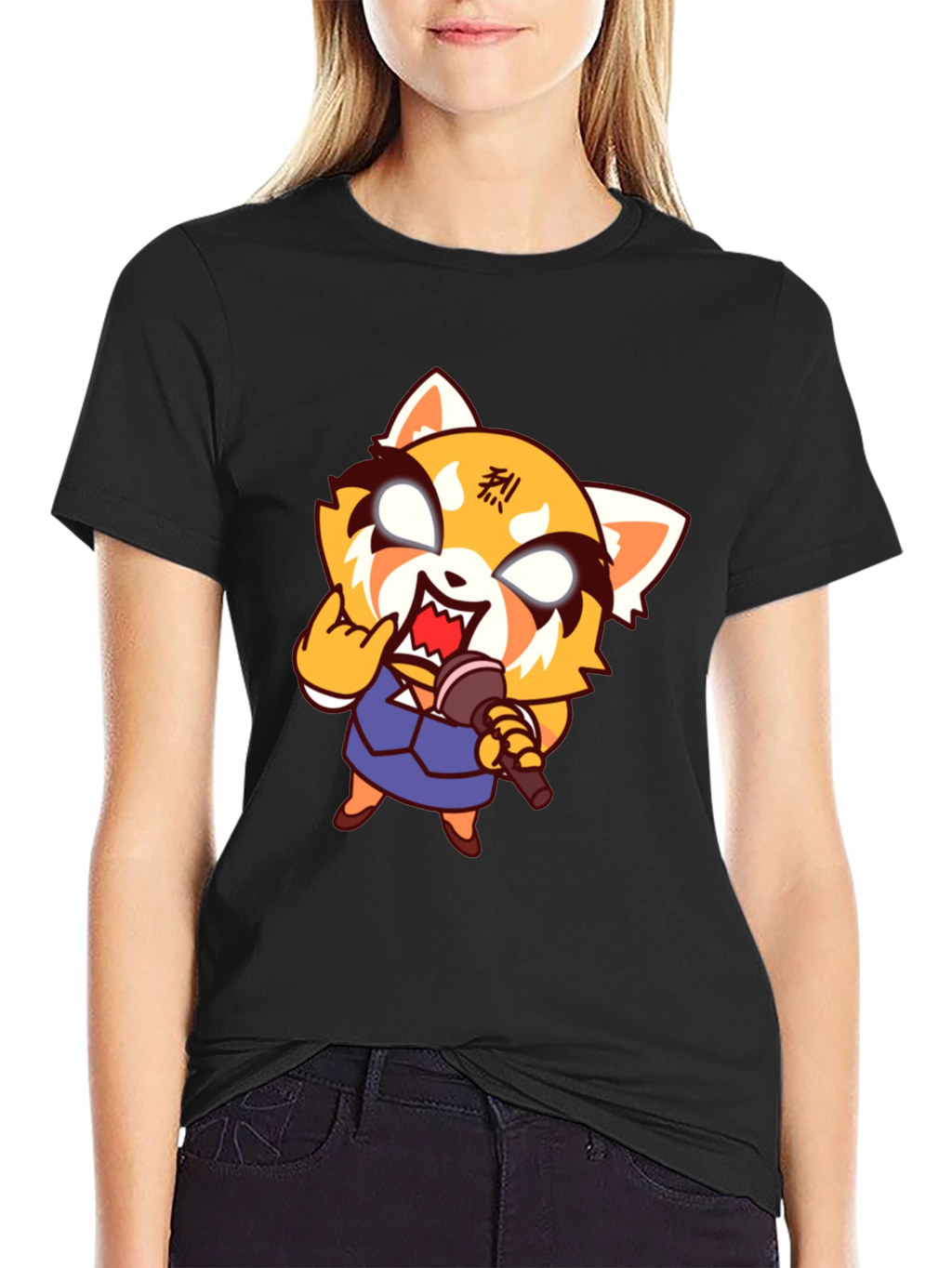 Aggretsuko Heavy Metal T-Shirt - Black