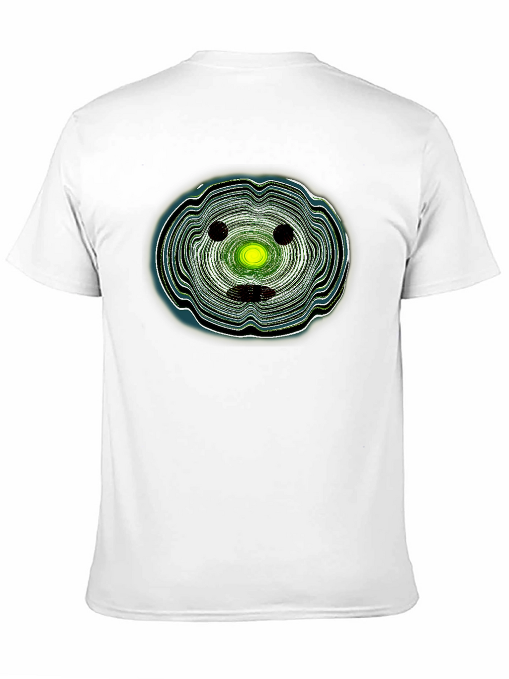 Abstract Face Graphic Black T-Shirt
