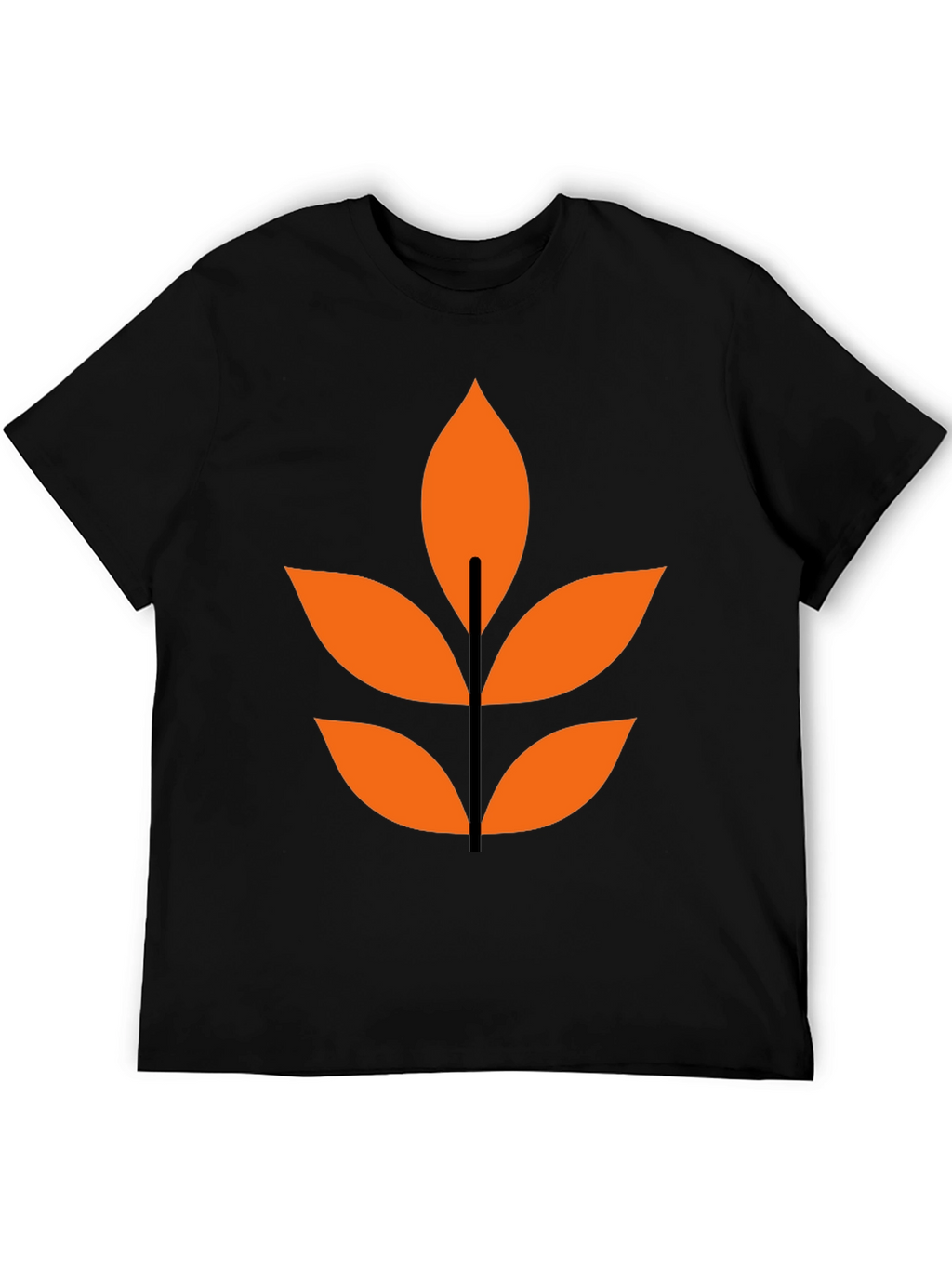 Abstract Leaf Graphic T-Shirt - Modern Design