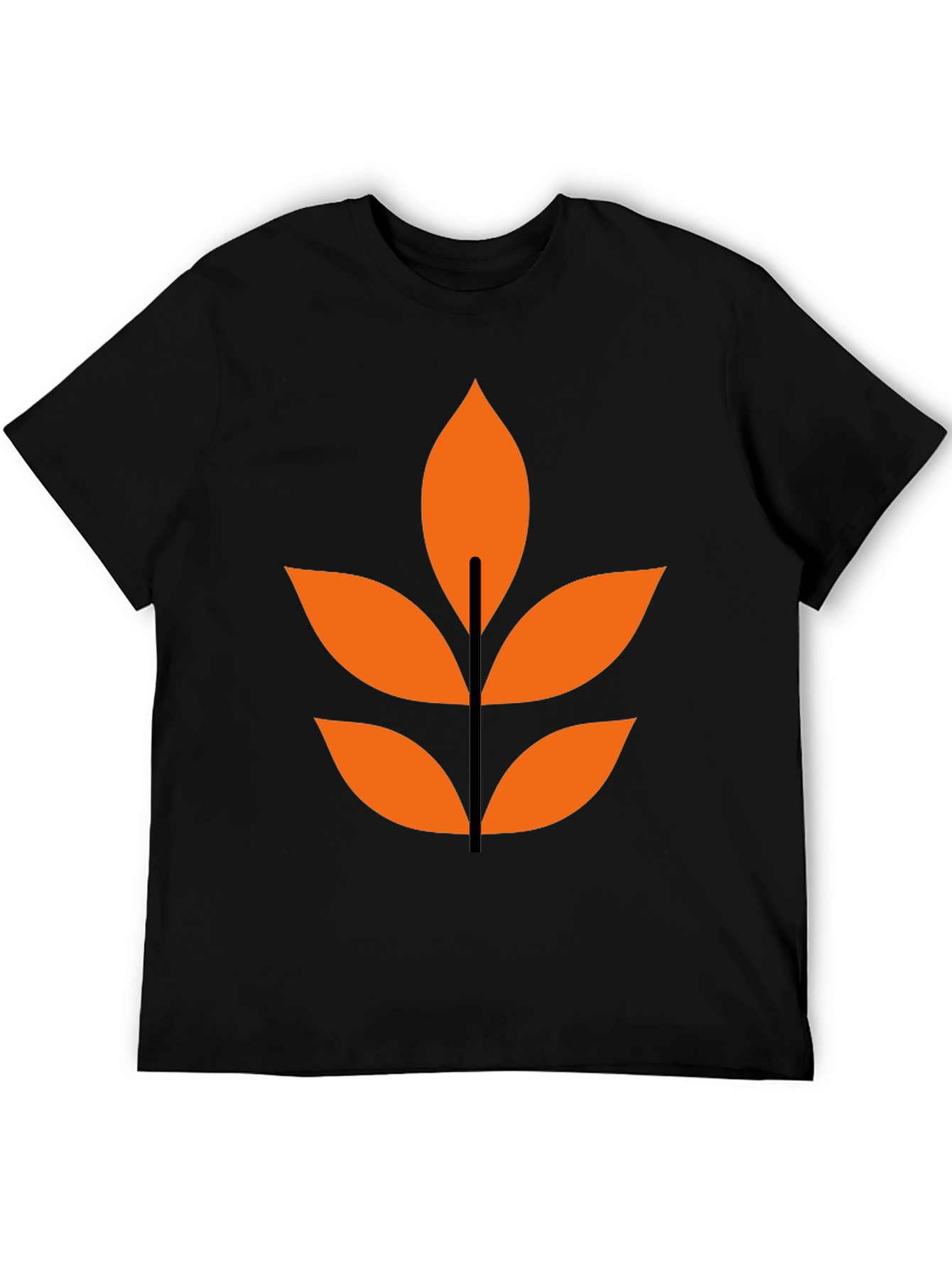 Abstract Leaf Graphic T-Shirt - Modern Design