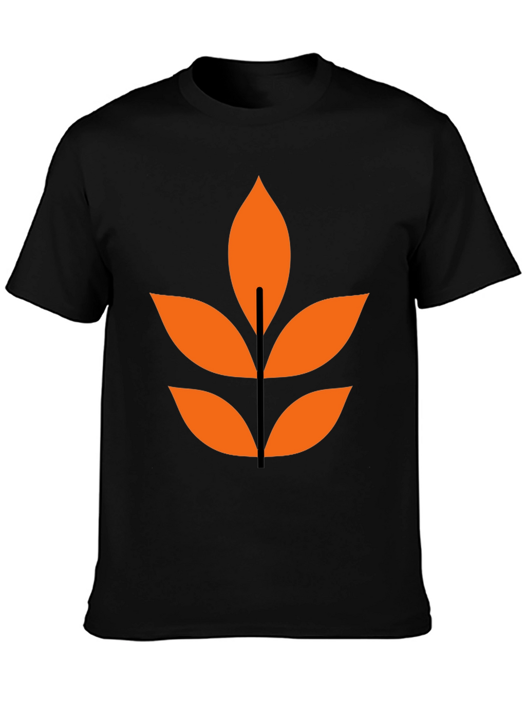 Abstract Leaf Graphic T-Shirt - Modern Design
