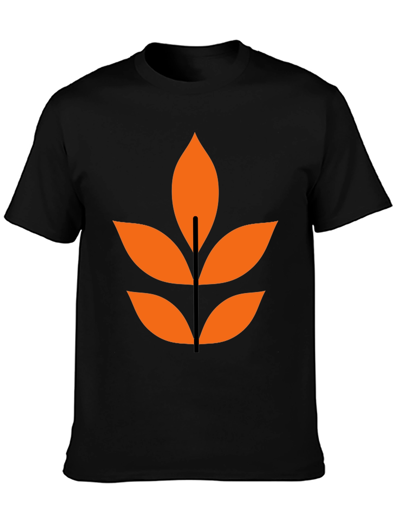 Abstract Leaf Graphic T-Shirt - Modern Design